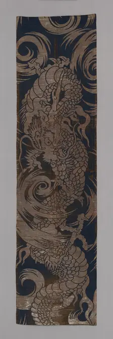 Tobari (Temple Banner Fragment), Japan, late Edo period (1789-1868), 1800/50. Creator: Unknown