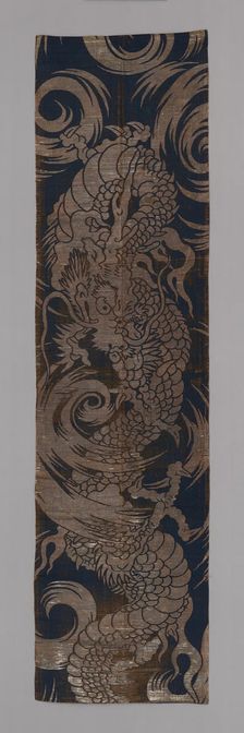 Tobari (Temple Banner Fragment), Japan, late Edo period (1789-1868), 1800/50. Creator: Unknown