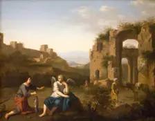 Tobiah and the Angel, 1645-1680. Creator: Toussaint Gelton
