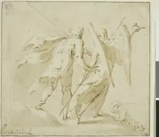 Tobias and the Angel, 1500/77. Creators: Michel Joseph Speeckaert, Hendrik de Clerck