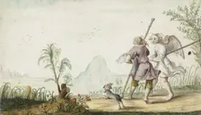 Tobias and the angel, 1655. Creator: Gesina ter Borch