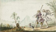 Tobias and the angel, 1655. Creator: Gesina ter Borch