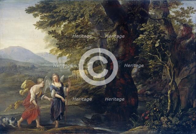 Tobias and the angel, 1690. Creator: Eglon Hendrik van der Neer.