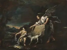 Tobias and the Angel, 1750s. Creator: Francesco Guardi (Italian, 1712-1793)