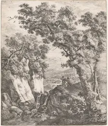 Tobias and the Angel, 17th century. Creator: Anthonie Waterloo