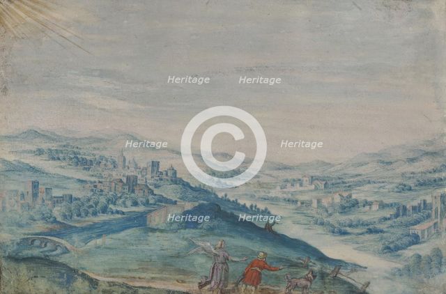 Tobias and the angel, 1st part of 17th century. Creator: Unknown.