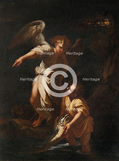 Tobias and the Angel. Creator: Rosa, Salvatore (1615-1673).