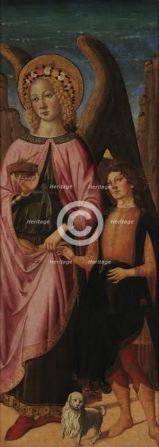 Tobias and the Angel, c1475. Creator: Biagio d'Antonio, (Tucci) (1446-1516).