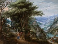 Tobias and the Angel in a Landscape, 1610. Creator: Denys van Alsloot