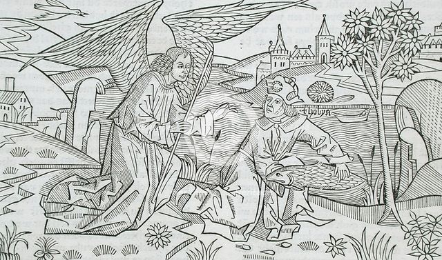 Tobias and the Angel, published 1483. Creator: Unknown.