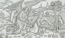 Tobias and the Angel, published 1483. Creator: Unknown