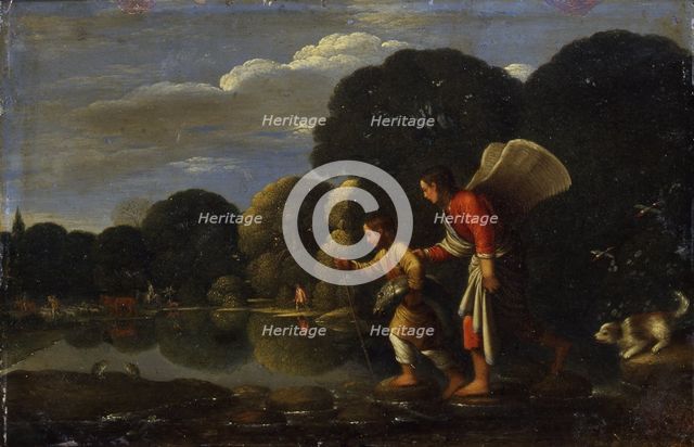 Tobias and the Archangel Raphael returning with the Fish, End of 16th century.