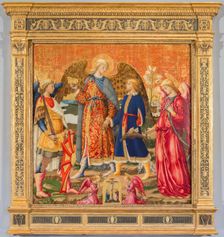 Tobias and Three Archangels, 1471. Creator: Neri di Bicci
