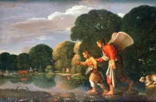 Tobias and Angel 1578-1610. Artist: Adam Elsheimer