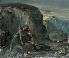 Tobias being comforted by the Angel, late 19th century. Artist: Charles S Ricketts