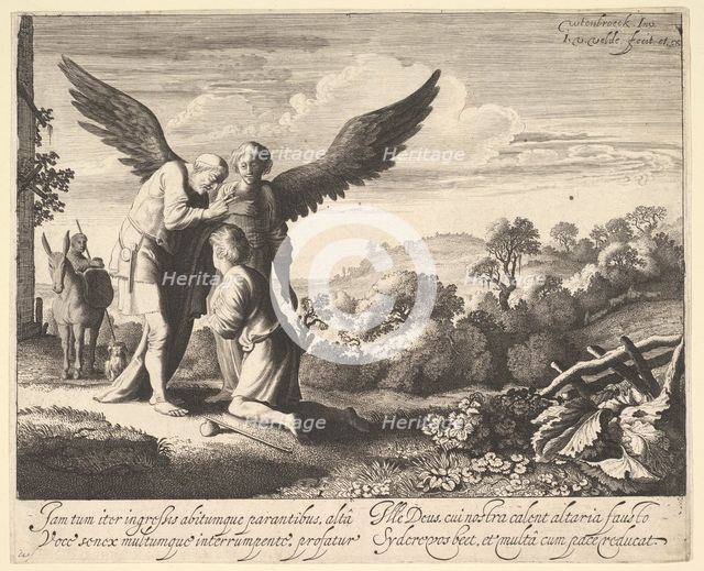 Tobias Blessed by Blind Tobit, 1620-41. Creator: Jan van de Velde II.