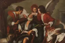 Tobias Curing His Father's Blindness, 1630-35. Creator: Bernardo Strozzi