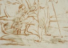 Tobias catches the fish. Creator: Rembrandt Harmensz van Rijn