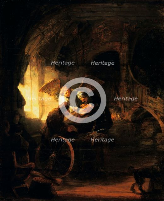 'Tobias Returns Sight to His Father', 1636. Artist: Rembrandt Harmensz van Rijn    