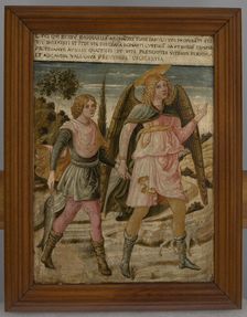 Tobias with Archangel Raphael, c1460. Creator: Benozzo Gozzoli