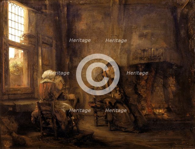 Tobit and Anna waiting for the return of their son, 1659. Artist: Rembrandt van Rhijn (1606-1669)