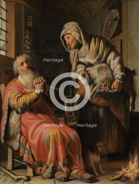 Tobit and Anna with the Kid, 1626. Creator: Rembrandt Harmensz van Rijn.