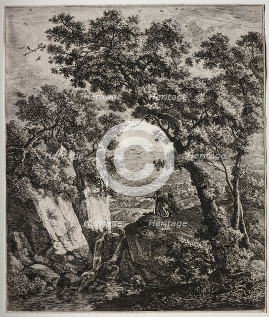 Tobit and the Angel. Creator: Anthonie Waterloo (Dutch, 1609/10-1690).