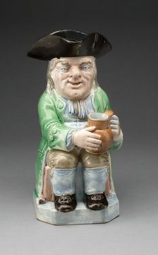 Toby Jug, Staffordshire, 1780/90. Creator: Staffordshire Potteries