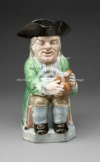 Toby Jug, Staffordshire, 1780/90. Creator: Staffordshire Potteries.