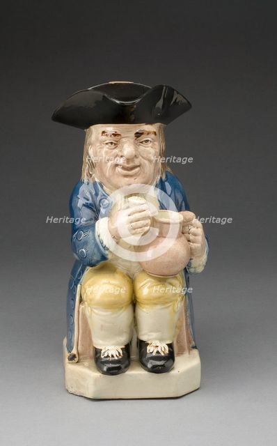 Toby Jug, Staffordshire, 1780/90. Creator: Staffordshire Potteries.