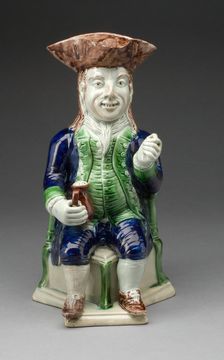 Toby Jug, Staffordshire, 1780/90. Creator: Staffordshire Potteries