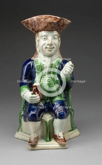 Toby Jug, Staffordshire, 1780/90. Creator: Staffordshire Potteries.