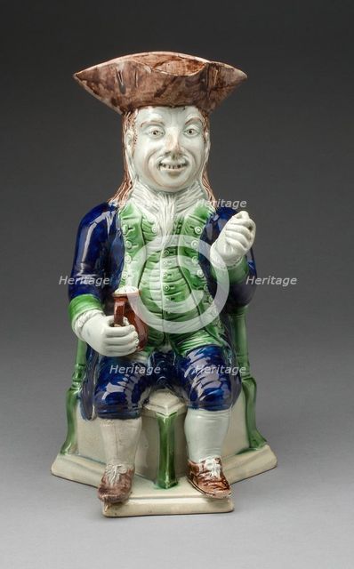 Toby Jug, Staffordshire, 1780/90. Creator: Staffordshire Potteries.