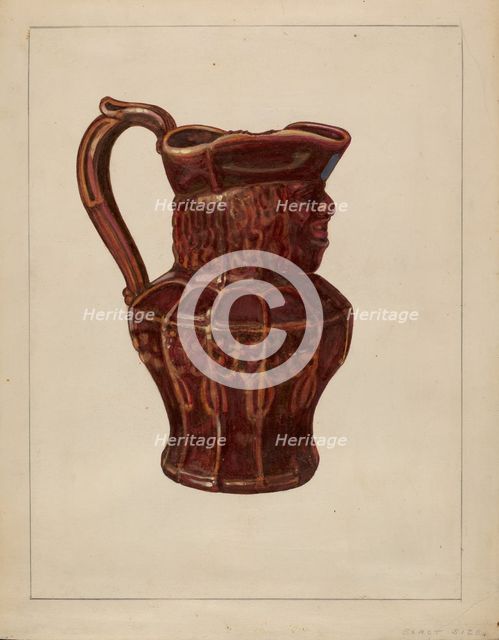 Toby Mug, c. 1936. Creator: John Cutting.