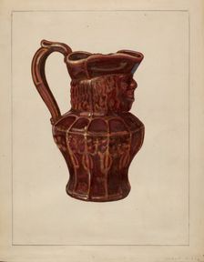 Toby Mug, c. 1936. Creator: John Cutting