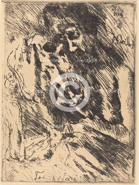 Tod und Weib (Death and the Woman), 1921 (published 1922). Creator: Lovis Corinth.