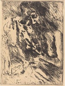Tod und Weib (Death and the Woman), 1921 (published 1922). Creator: Lovis Corinth