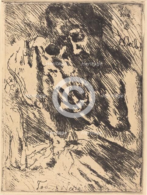 Tod und Weib (Death and the Woman), 1921 (published 1922). Creator: Lovis Corinth.