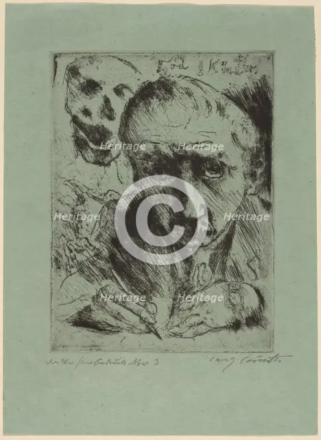 Tod und Künstler (Death and the Artist), 1920-1921. Creator: Lovis Corinth.