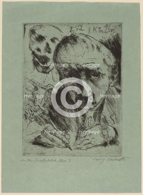 Tod und Künstler (Death and the Artist), 1920-1921. Creator: Lovis Corinth.