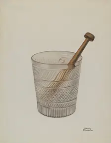 Toddy Glass, 1935/1942. Creator: Beverly Chichester