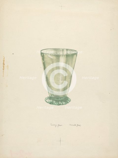 Toddy Glass, 1935/1942. Creator: Minnetta Good.