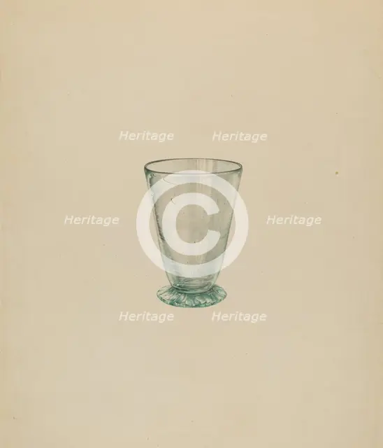 Toddy Glass, c. 1937. Creator: James McCreery.