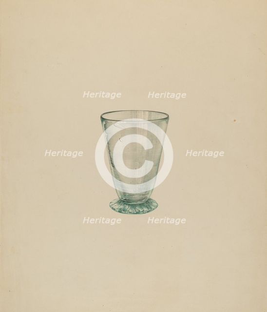 Toddy Glass, c. 1937. Creator: James McCreery.