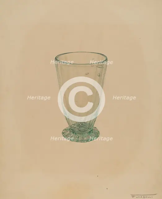 Toddy Glass, c. 1940. Creator: Frank Fumagalli.