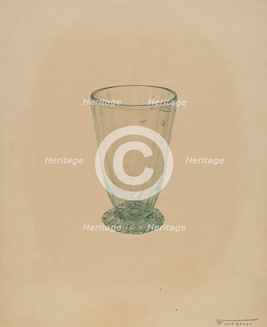 Toddy Glass, c. 1940. Creator: Frank Fumagalli.
