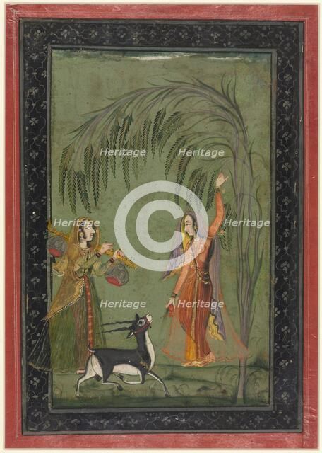 Todi Ragini, from a Ragamala Series, c. 1750-1775. Creator: Unknown.