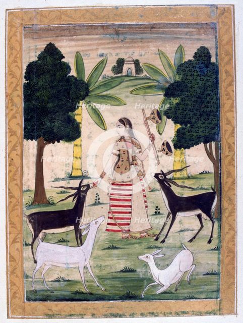 Todi Ragini, Ragamala Album, School of Rajasthan, 19th century. Artist: Unknown