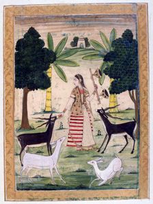 Todi Ragini, Ragamala Album, School of Rajasthan, 19th century