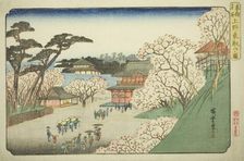 Toeizan Temple at Ueno (Ueno Toeizan no zu), from the series "Famous Places in the..., c. 1832/38. Creator: Kitao Shigemasa